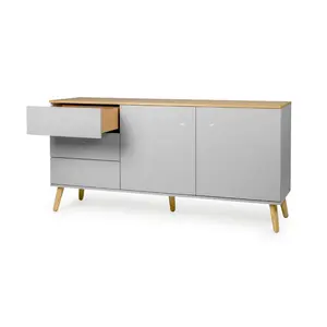 Dot 411.48cm Sideboard Grey/Oak