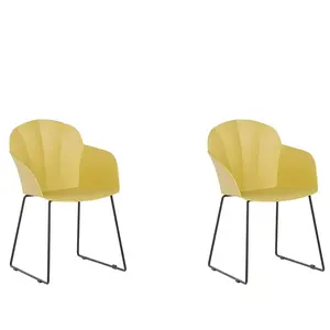 Bridgens Dining Chair (Set of 2) Yellow