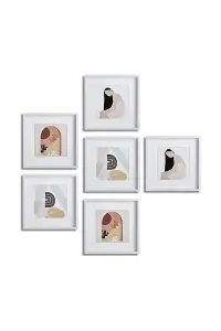 nielsen Ongar 6 Piece Ongar Wooden Picture Frame Set White 30 x 30cm