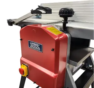 Lumberjack Professional Planer Thicknesser 1500W 10 x 5 Inch with Legstand Red