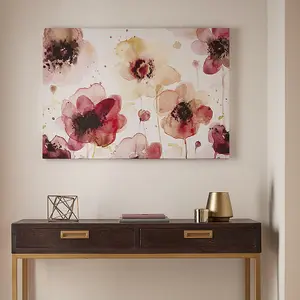 Painterly Blossoms Printed Canvas Floral Wall Art