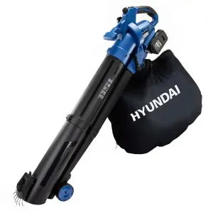 Hyundai 3-in-1 Cordless Leaf Blower Vac, 142mph Air Speed, Lightweight, 2x20v Li-Ion Batteries HY2194