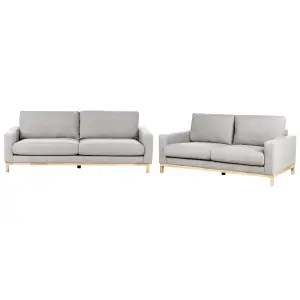 Fabric Living Room Set Grey SIGGARD