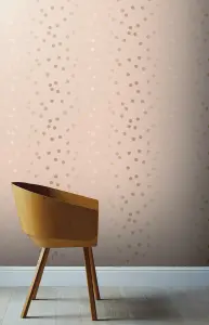 Arthouse Dotty Blush/Rose Gold Wallpaper