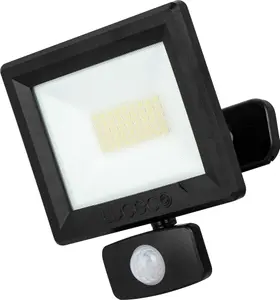 Luceco Essence 30W PIR Floodlight with Ball Joint and 1m Cable