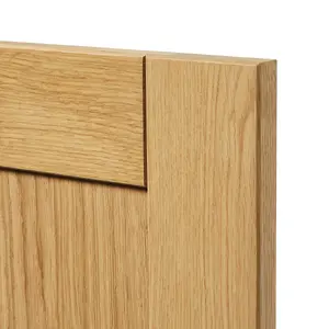 GoodHome Verbena Natural oak effect Matt natural Shaker Tall wall Cabinet door (W)300mm (H)895mm (T)20mm