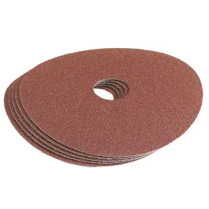 Draper Aluminium Oxide Sanding Disc, 115mm, 80 Grit (Pack of 5) 58618