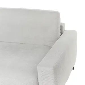 Left-Hand Corner Sofa MALOY Light Grey Chenille Left Hand