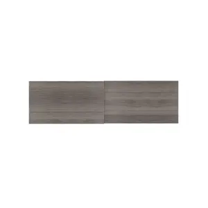 GoodHome Atomia Matt Grey Oak effect Sliding wardrobe door (H) 560mm x (W) 987mm, Pack of 4