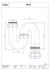 McAlpine SF10 2" 75mm Water Seal Tubular Swivel 'S' Trap