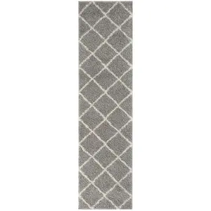 Myshaggy Collection Rugs Diamond Design in Grey  383 GI