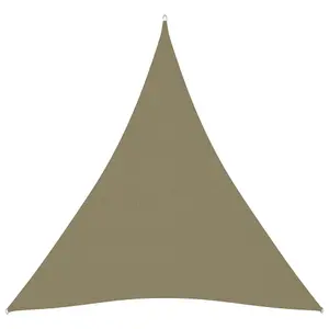 Berkfield Sunshade Sail Oxford Fabric Triangular 3x4x4 m Beige