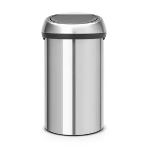 Brabantia 60 Litre Touch Bin Matt Steel / Matt Steel