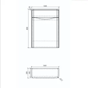 Eden Back To Wall Toilet WC Unit in Redwood