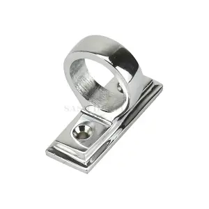 Sash Heritage Sash Eye with Border (Square end) - Polished Chrome