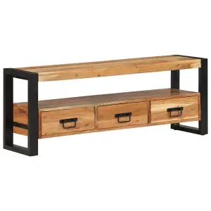 Berkfield TV Cabinet 120x30x45 cm Solid Wood Acacia