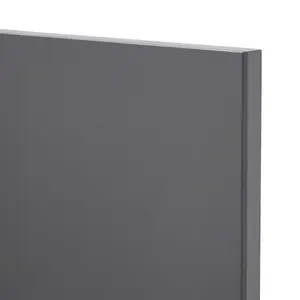 GoodHome Stevia Gloss anthracite Slab Larder Cabinet door (W)300mm (H)1287mm (T)18mm