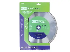 CorePlus HM300 Hard Material Turbo Diamond Blade 300mm