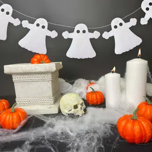 Halloween Ghost Garland Paper Home Party Decorations Themed 3M