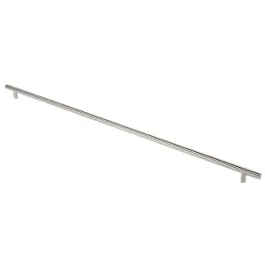 30mm Straight T Bar Pull Handle 1000mm Fixing Centres Satin Stainless Steel