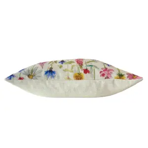 Evans Lichfield Winter Florals Sophia Rectangular Printed Feather Filled Cushion