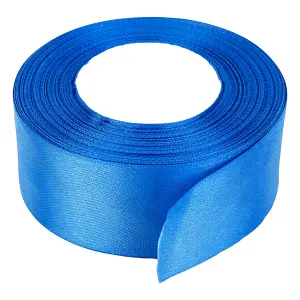 40mm Royal Blue Double Sided Satin Polyester Ribbon Roll, 25 metres