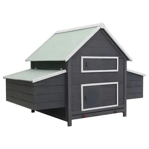 Chicken Coop Grey 157x97x110 cm Wood