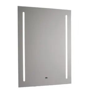 Bathroom Wall Light IP44 - Mirrored Glass & Matt Silver Paint - 108 x 0.092W