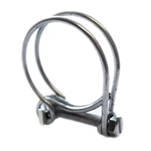 Pisces Double Wire Hose Clips to fit 20mm (0.75in) Pipe (10 pack)