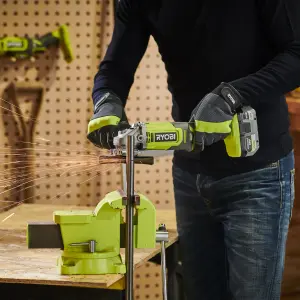 Ryobi 18V One+ 125mm Brushed Cordless Angle grinder (Bare Tool) - RAG18125-0