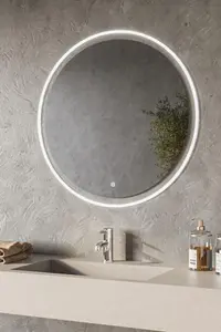 Aquarius Halo LED Round Mirror 800MM