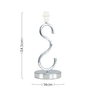 ValueLights Cabonna Modern Sleek Design Polished Chrome Touch Table Lamp Base