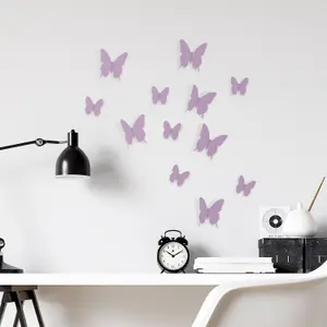 3D Butterflies Lavender Stock Clearance Wall Decor Art