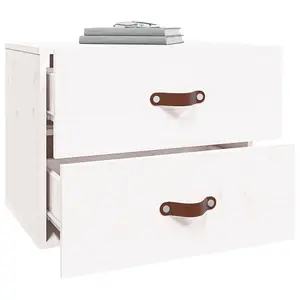 Berkfield Wall-mounted Bedside Cabinets 2 pcs White 50x36x40 cm