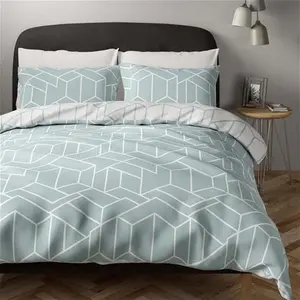 Marks & Spencer M&S Cotton Blend Geometric Bedding Set, King