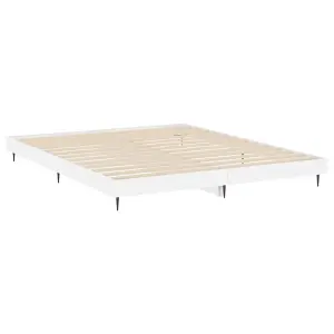 Berkfield Bed Frame High Gloss White 180x200 cm 6FT Super King Engineered Wood