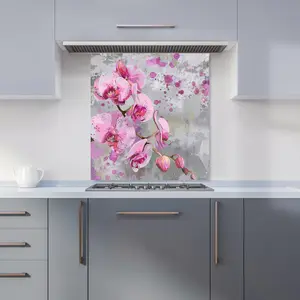 Orchids Splashart Kitchen Splashback