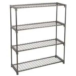 4 Tier Metal GroZone Shelving - Perfect for Greenhouses, Grow Houses, Sheds, Garages or Office - Measures H106 x W90 x D31cm