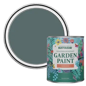 Rust-Oleum Deep Sea Satin Garden Paint 750ml