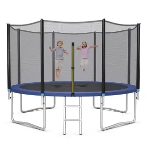 Costway 12 FT Outdoor Jumping Exercise Trampoline with Ladder