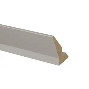 GoodHome Ashmead Matt pebble Smooth Cornice, (L)2400mm (H)305mm