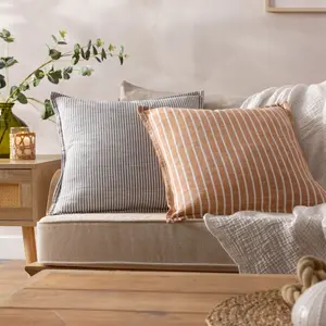 Yard Tala Stripe Reversible Feather Rich Cushion