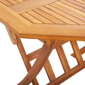 Berkfield Folding Garden Table 135x85x75 cm Solid Acacia Wood