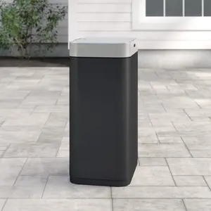 Steel Motion Sensor Rubbish Bin - 75L Black