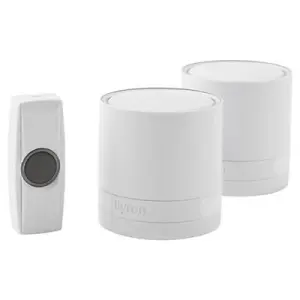 Byron White Wireless Door chime kit with 2 chimes