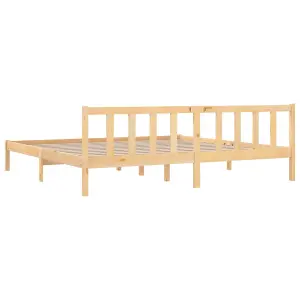 Berkfield Bed Frame Solid Pinewood 200x200 cm