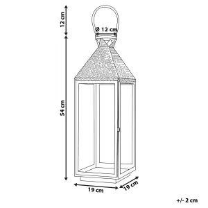 Beliani Modern Lantern BALI Metal Black