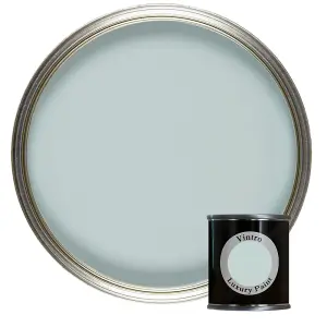 Vintro Luxury Matt Emulsion Pale Blue, Multi Surface Paint for Walls, Ceilings & Wood- 125ml (Harewood)