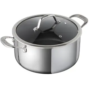 Kuhn Rikon Peak Stainless Steel Non-Stick Induction Safe Casserole Pot, 18cm/2.3L