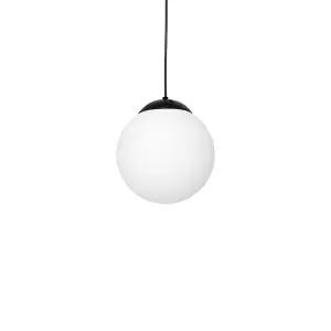 Milagro Lima Hand Made Designer Pendant Lamp Matt Black And Cool White